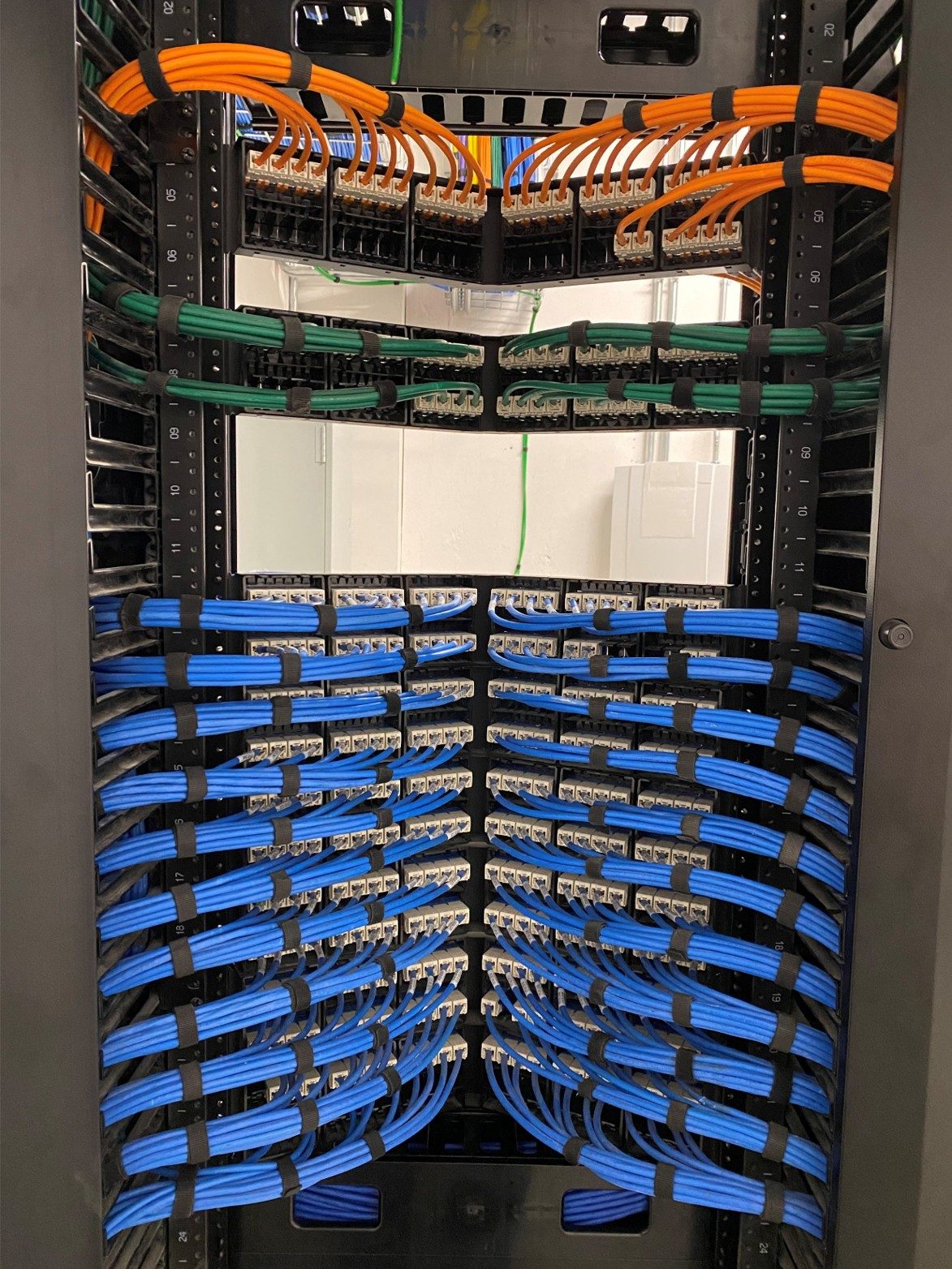 Voice and data cabling installation